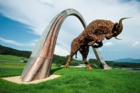 Kunstwerk Red Bull-Stier